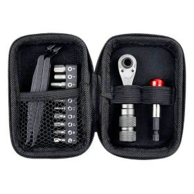 Compact Lightweight Bike Repair Tool Kit with Ratchet Wrenches