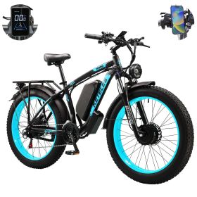 Rower Elektryczny KETELES 48V 23AH Dual Motor 1000W*2 26"*4.0 MTB (Color: Blue)